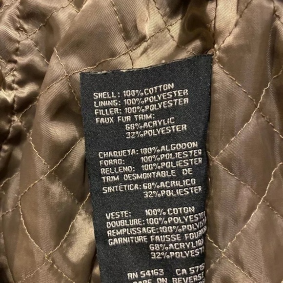 Guess Women's Beige Hooded Double-Breasted Jacket Size M Mid-Length - Picture 6 of 13